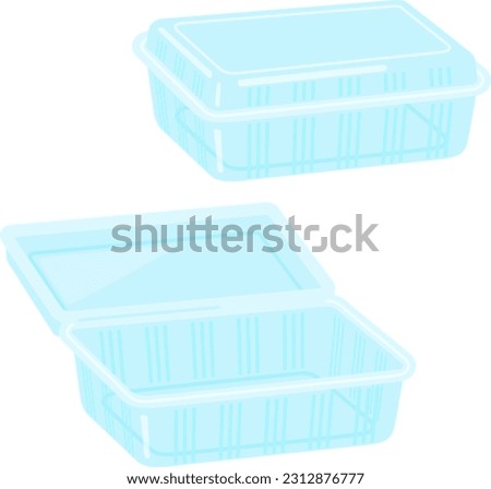 Disposable lastic containers for food
