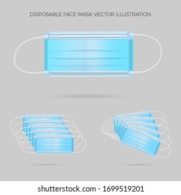 disposable masks for our health and prevent transmission of covid-19 which is currently endemic physical distancing