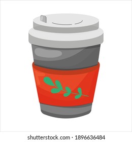 Disposable Paper coffee cup with cute logo