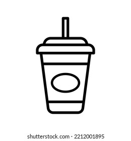 disposable paper coffee cup icon vector design template