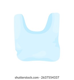 Disposable plastic bag. Empty grocery bag. Ecological problem plastic waste pollution