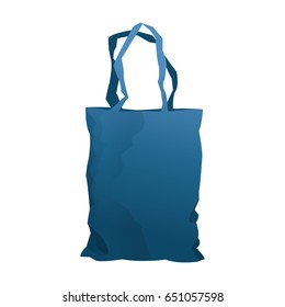 disposable plastic bag package with handles, empty design
