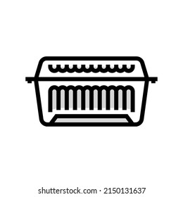 disposable plastic color icon vector. disposable plastic sign. isolated symbol illustration