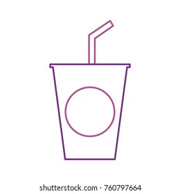 disposable plastic cup soda with straw birthday drink