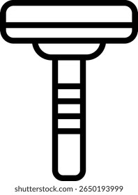 disposable razor icon illustration design with outline, this is not made from any AI generation