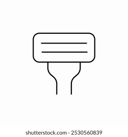 disposable razor icon sign vector