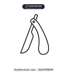disposable shaving razor icon symbol template for graphic and web design collection logo vector illustration