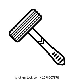 disposable shaving razor icon- vector illustration
