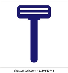 Disposable shaving razor icon- vector illustration.