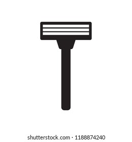 disposable shaving razor icon- vector illustration