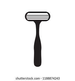 disposable shaving razor icon- vector illustration