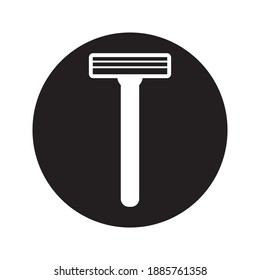 disposable shaving razor icon- vector illustration on white background