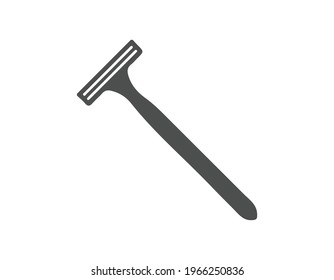 disposable shaving razor icon- vector illustration