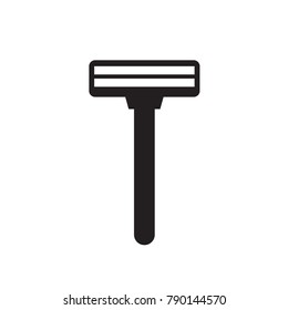 Disposable Shaving Razor Icon- Vector Illustration