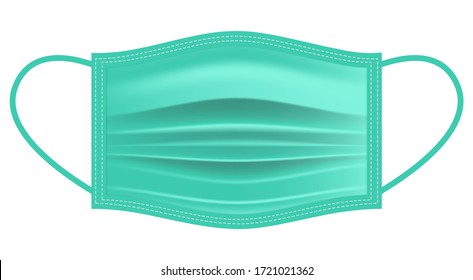 disposable surgical mask / face mask flat icon for apps or websites