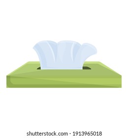 Disposable tissue icon. Cartoon of disposable tissue vector icon for web design isolated on white background