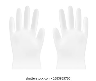 Disposable Vector Plastic Or Nitrile Gloves