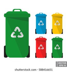Disposal. Recycling garbage. Urn. For your design.