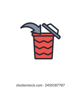 dispose icon. Vector.Trazo editable.signo de estilo lineal para usar Diseño web,logo.Ilustración de símbolo.