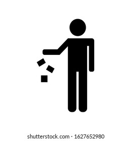 dispose icon with a white background