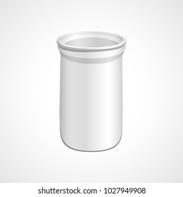 Dispossable coffee cup illustration. Isolated on white background