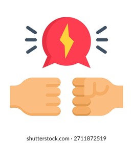 Contestar ilustração de vetor de estilo plano de ícone