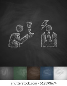 dispute icon. Hand drawn vector illustration