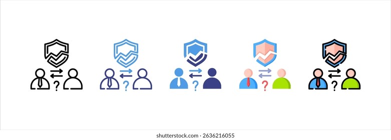 Dispute Multi Style Icon Set