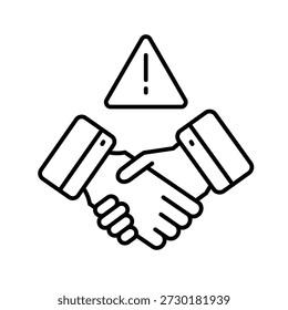 Ilustración vectorial de iconos de esquema de resolución de disputas