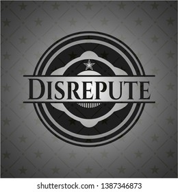 Disrepute dark icon or emblem. Vector Illustration. Detailed.
