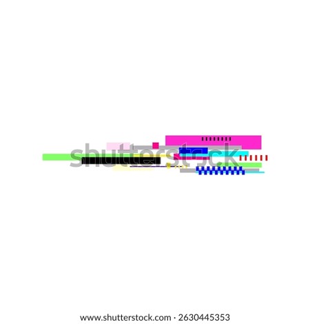 disruption glitch error cartoon. flaw issue, defect problem, breakdown distortion disruption glitch error sign. isolated symbol vector illustration