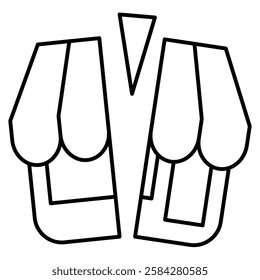 Disruption icon design Line style.