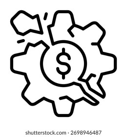 Elemento De Icono De Disrupción Para Diseño Y Vector