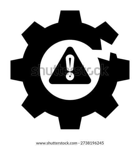 Disruption Icon Glyph Design Vector Illustration