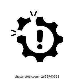 Disruption Icon Glyph Vector Illustration