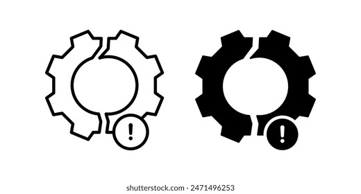 Disruption icon set. for mobile concept and web design. vector illustration
