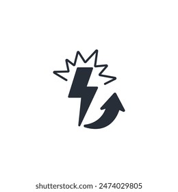 Icono de interrupción. Vector.Trazo editable.Símbolo de estilo lineal para utilizar Diseño web,logotipo.Ilustración de símbolo.