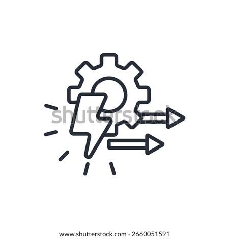 disruption icon. vector.Editable stroke.linear style sign for use web design,logo.Symbol illustration.