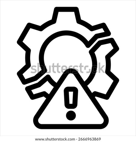 Disruption Outline Icon Illustration Icon