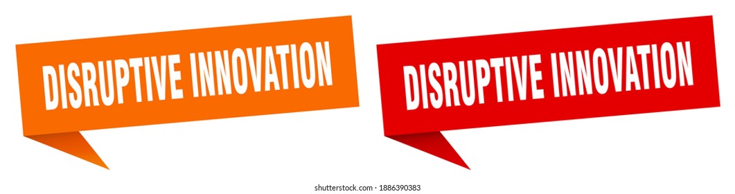 Disruptive Innovation Banner Sign Disruptive Innovation Stock Vector ...