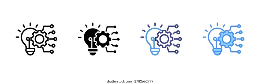 Disruptive Innovation Icon Set Multiple Style Collection