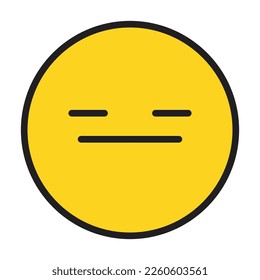 Icono vectorial plano de Emoji desmontado que puede modificar o editar fácilmente 