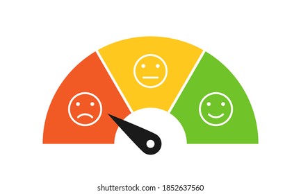 Dissatisfied customer icon. Clipart image isolated on white background.