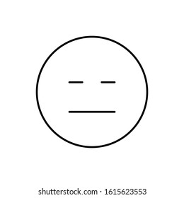 Dissatisfied, emotions icon. Simple line, outline vector expression of mood icons for ui and ux, website or mobile application