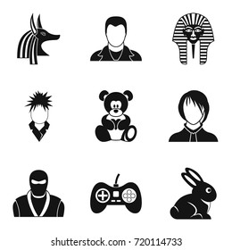 Dissembler icons set. Simple set of 9 dissembler vector icons for web isolated on white background
