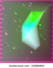 dissimilar geographic vector background over app, plan above vibrant system