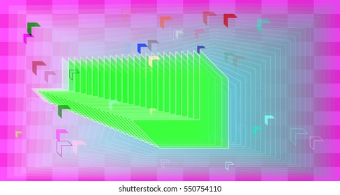 dissimilar invitation around texture, arrows vector background into speculative multicolor