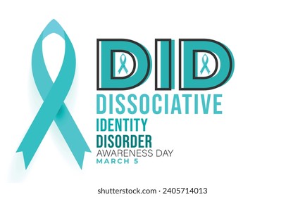 Dissociative Identity Disorder Awareness Day. background, banner, card, poster, template. Vector illustration.