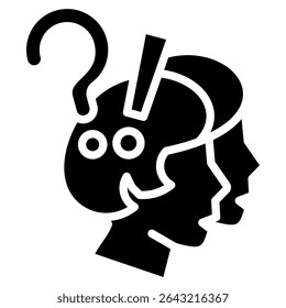 Elemento Dissociative Identity Disorder Icon Para Design