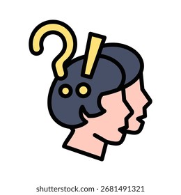 Elemento Dissociative Identity Disorder Icon Para Design